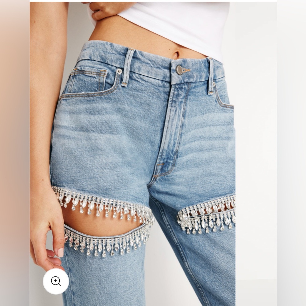 GOOD ICON STRAIGHT DIAMOND JEANS in size 12